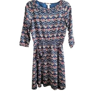 Banana Republic Jackie O still retro shift dress, Geometric